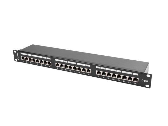 پچ پنل Cat6 بیست و چهار پورت